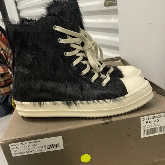 pony hair rick owens ramones Size 42
